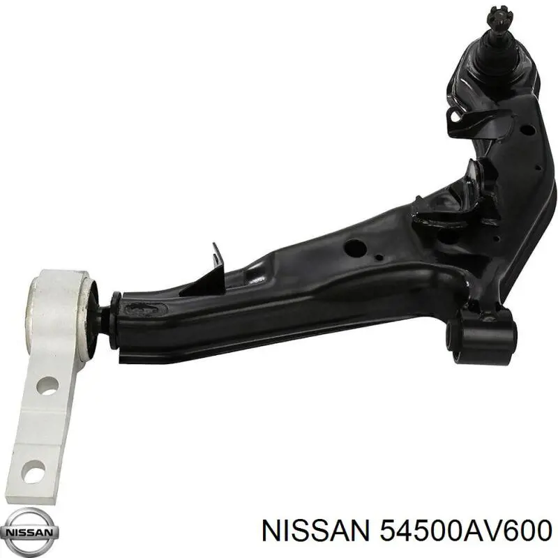 54500AV600 Nissan barra oscilante, suspensión de ruedas delantera, inferior derecha