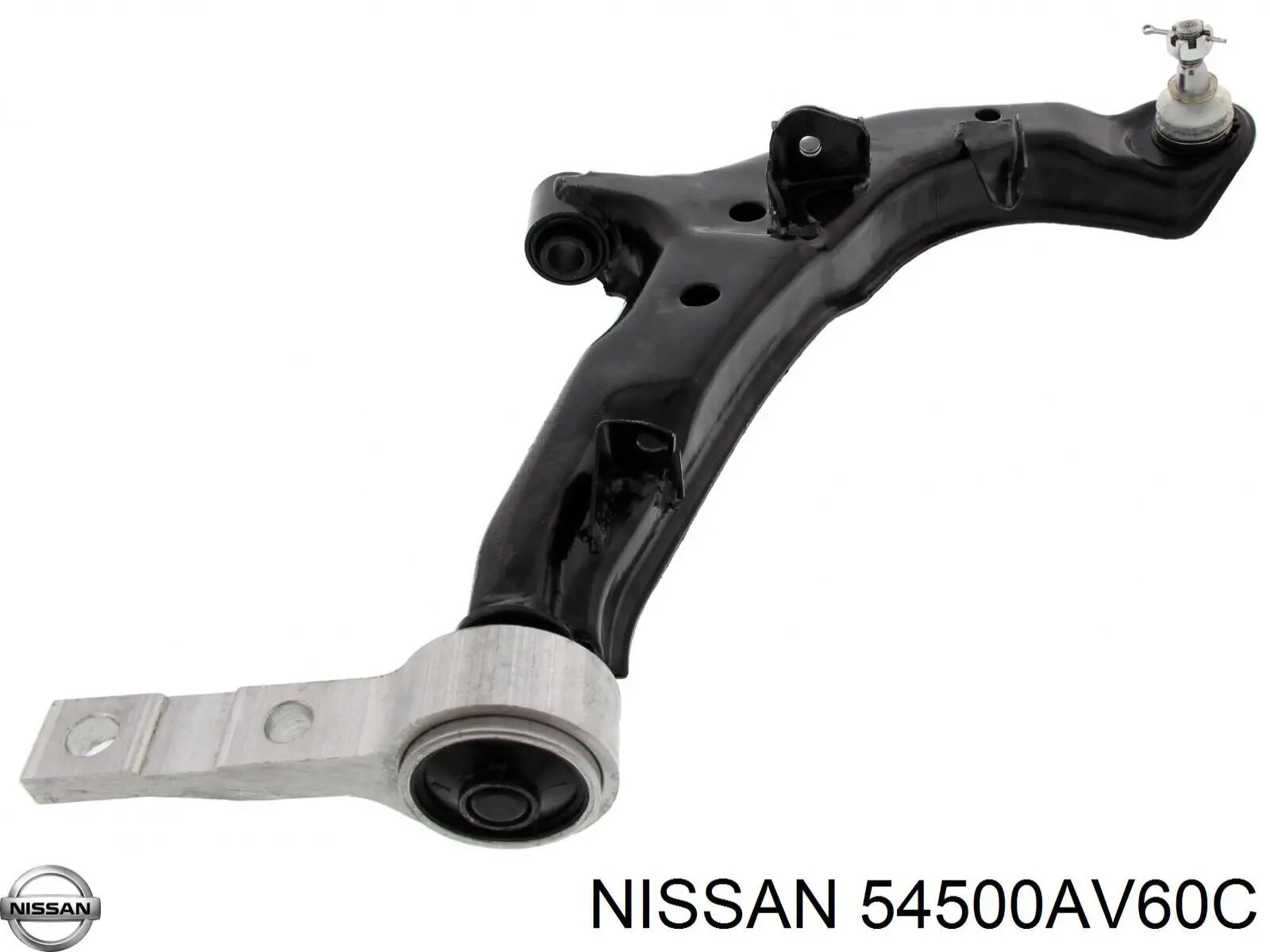 54500AV60C Nissan barra oscilante, suspensión de ruedas delantera, inferior derecha