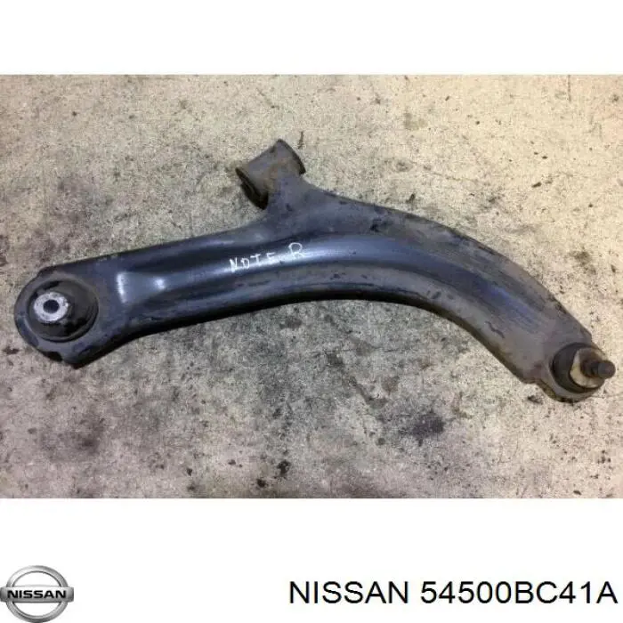 Comprar 54500BC41A Nissan/Infiniti Brazo inferior derecho de la suspensión delantera