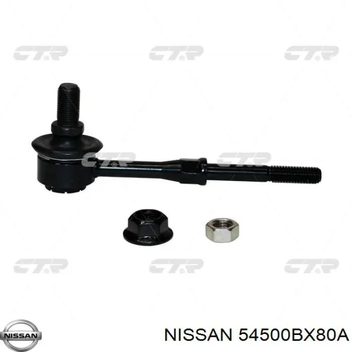 54500BX80A Nissan barra oscilante, suspensión de ruedas delantera, inferior derecha