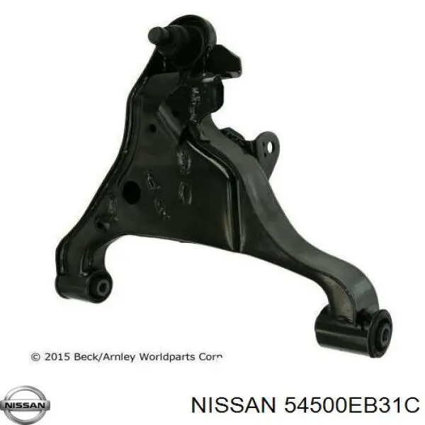 Brazo inferior derecho de la suspensión delantera 54500EB31C Nissan/Infiniti
