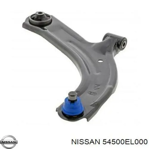 Brazo inferior derecho de la suspensión delantera 54500EL000 Nissan/Infiniti