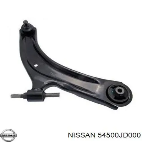 54500JD000 Nissan barra oscilante, suspensión de ruedas delantera, inferior derecha