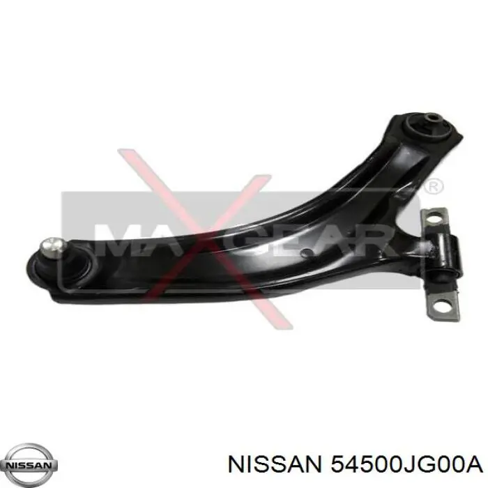 54500JG00A Nissan/Infiniti Brazo inferior derecho de la suspensión delantera