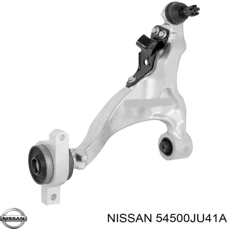 54500JU41A Nissan barra oscilante, suspensión de ruedas delantera, inferior derecha