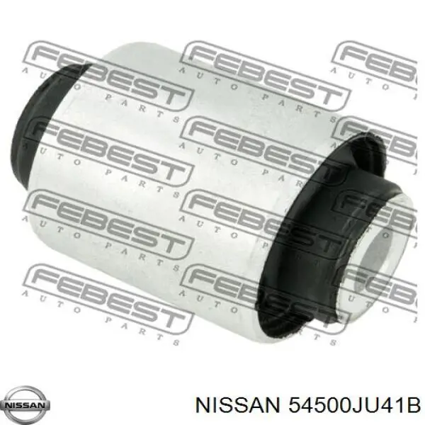 54500JU41B Nissan barra oscilante, suspensión de ruedas delantera, inferior derecha