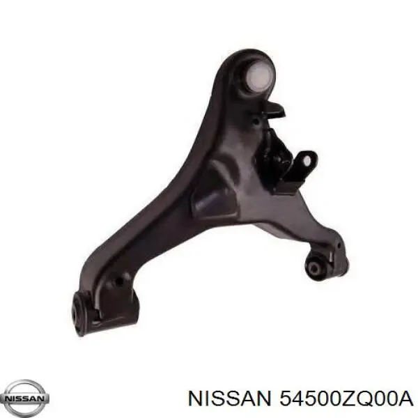 54500ZQ00A Nissan/Infiniti Brazo inferior derecho de la suspensión delantera