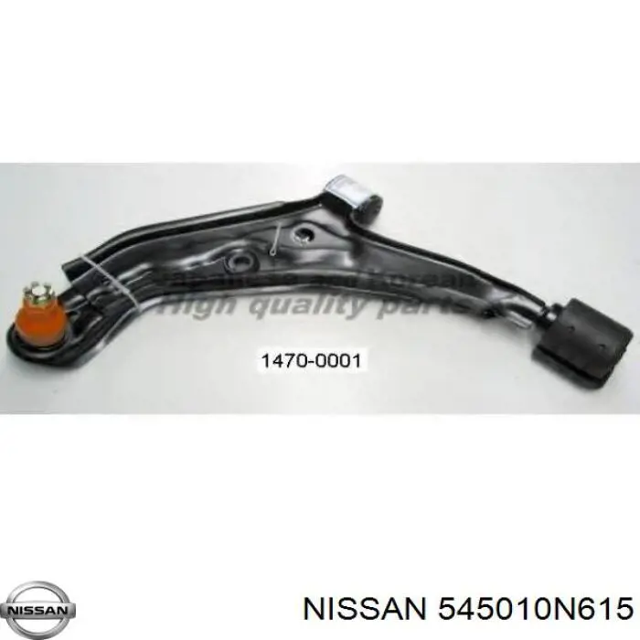 545010N615 Nissan barra oscilante, suspensión de ruedas delantera, inferior izquierda