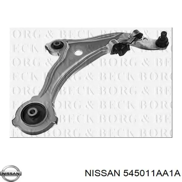 545011AA1A Nissan barra oscilante, suspensión de ruedas delantera, inferior izquierda