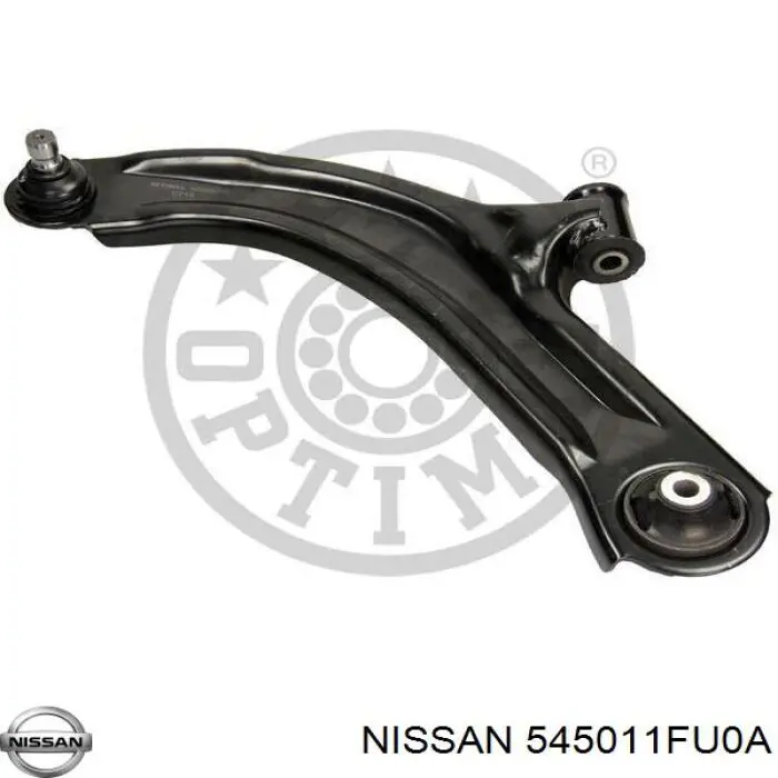 545011FU0A Nissan barra oscilante, suspensión de ruedas delantera, inferior derecha