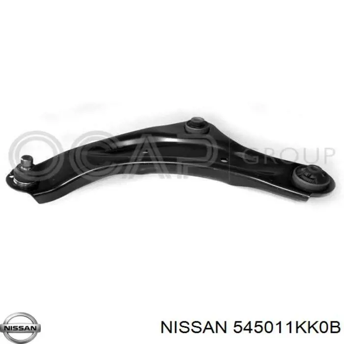 545011KK0B Nissan barra oscilante, suspensión de ruedas delantera, inferior izquierda