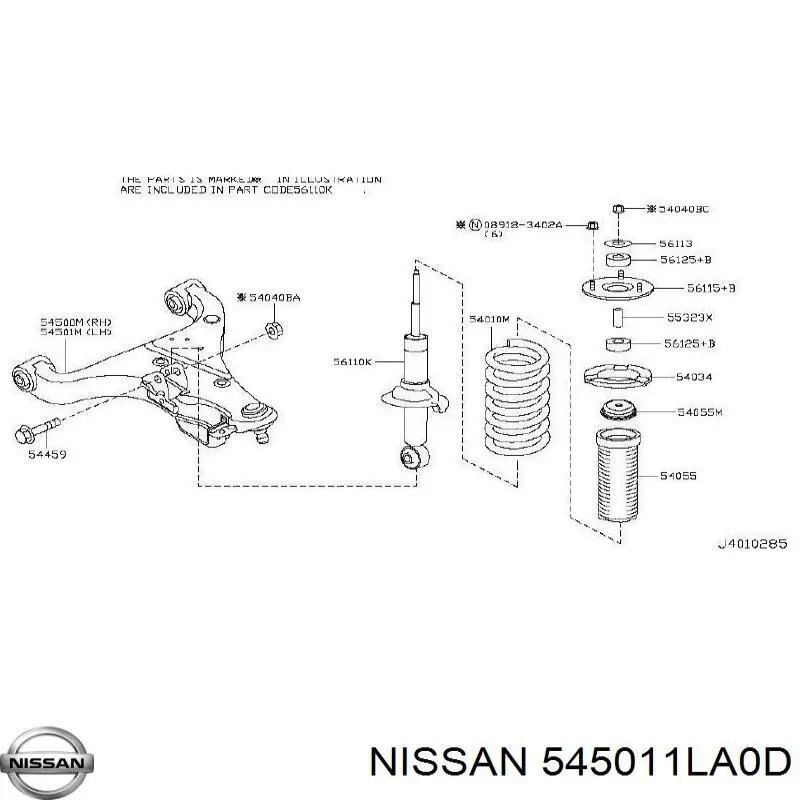 545011LA0D Nissan