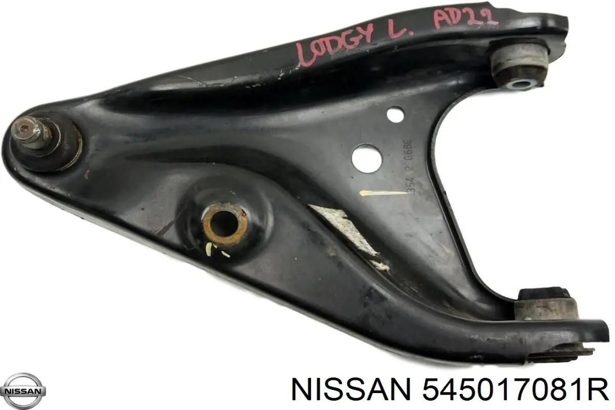 545017081R Nissan/Infiniti Brazo inferior izquierdo de la suspensión delantera