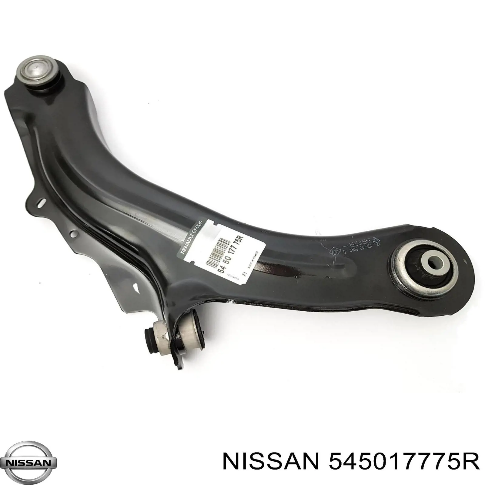 Brazo inferior izquierdo de la suspensión delantera 545017775R Nissan/Infiniti