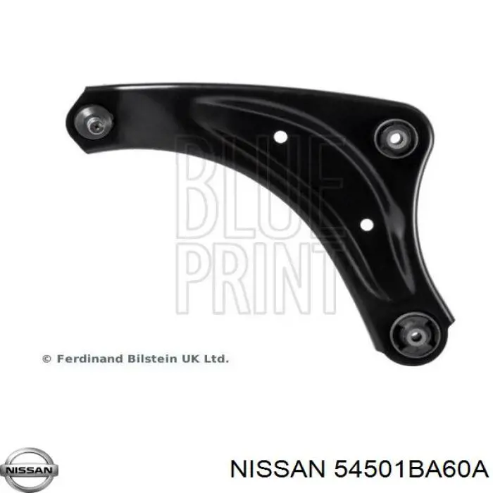 Brazo inferior izquierdo de la suspensión delantera Nissan/Infiniti 54501BA60A precio, desde 73,07 EUR