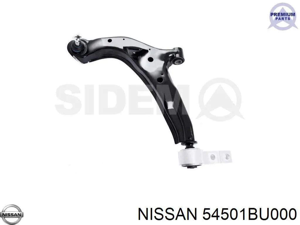 54501BU000 Nissan barra oscilante, suspensión de ruedas delantera, inferior izquierda