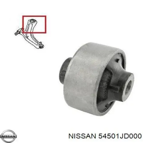 Comprar 54501JD000 Nissan/Infiniti Brazo inferior izquierdo de la suspensión delantera
