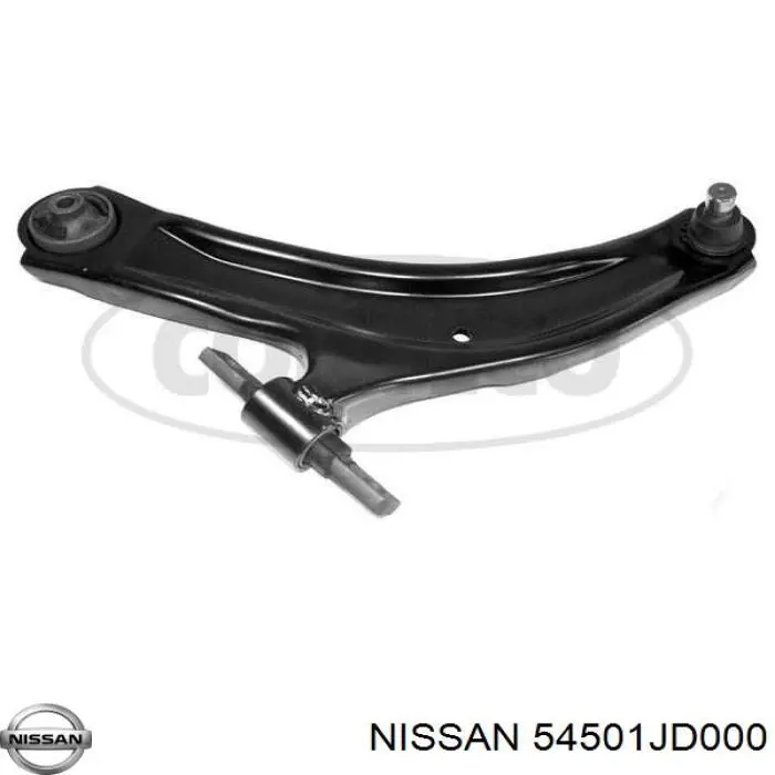 Brazo inferior izquierdo de la suspensión delantera 54501JD000 Nissan/Infiniti
