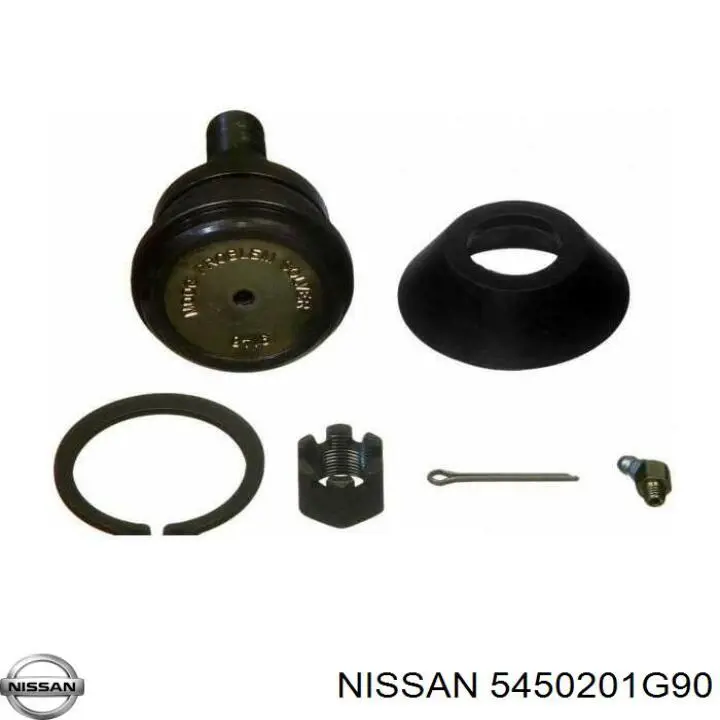 5450201G90 Nissan barra oscilante, suspensión de ruedas delantera, inferior derecha