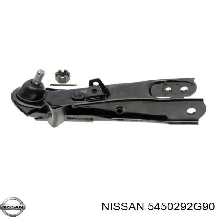 5450292G90 Nissan barra oscilante, suspensión de ruedas delantera, inferior derecha