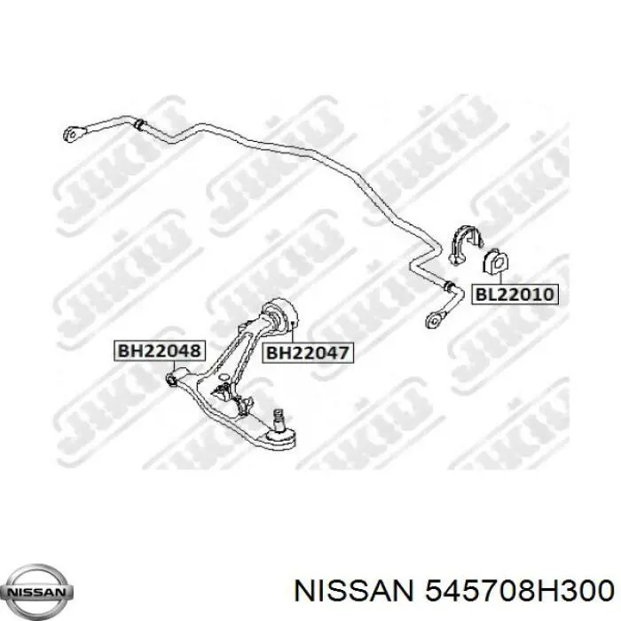 545708H300 Nissan/Infiniti Silentblock de brazo de suspensión delantero inferior