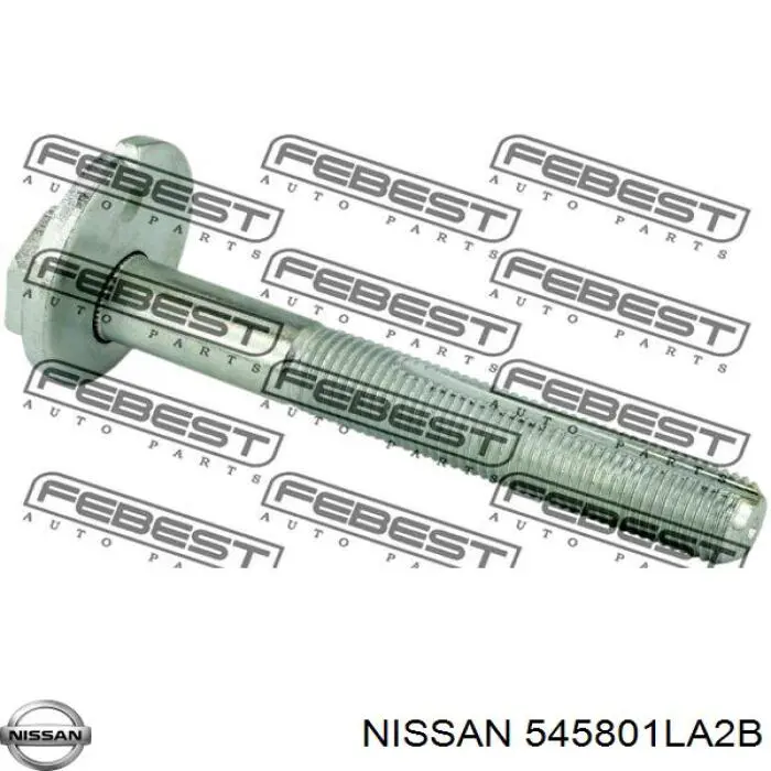 545801LA2B Nissan/Infiniti Perno de brazo longitudinal trasero (de alineación)