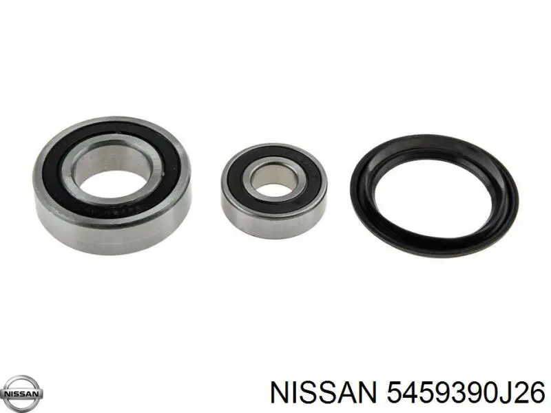 5459390J26 Nissan cojinete de muñón del eje, suspensión de rueda, delantero