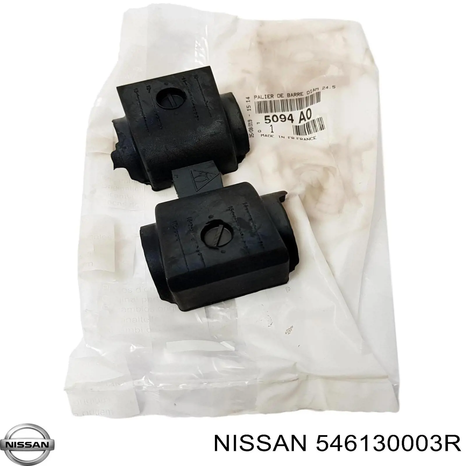 546130003R Nissan casquillo de barra estabilizadora delantera