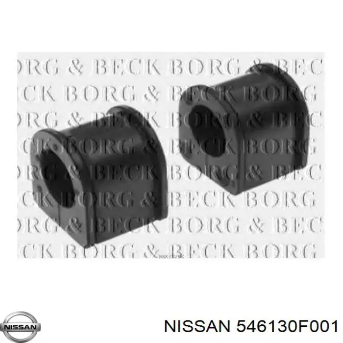 Casquillo de barra estabilizadora trasera NISSAN 546130F001