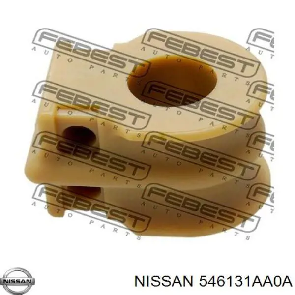 Buje de barra estabilizadora delantera 546131AA0A Nissan/Infiniti
