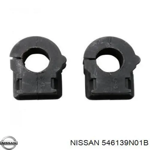 546139N01B Nissan casquillo de barra estabilizadora delantera