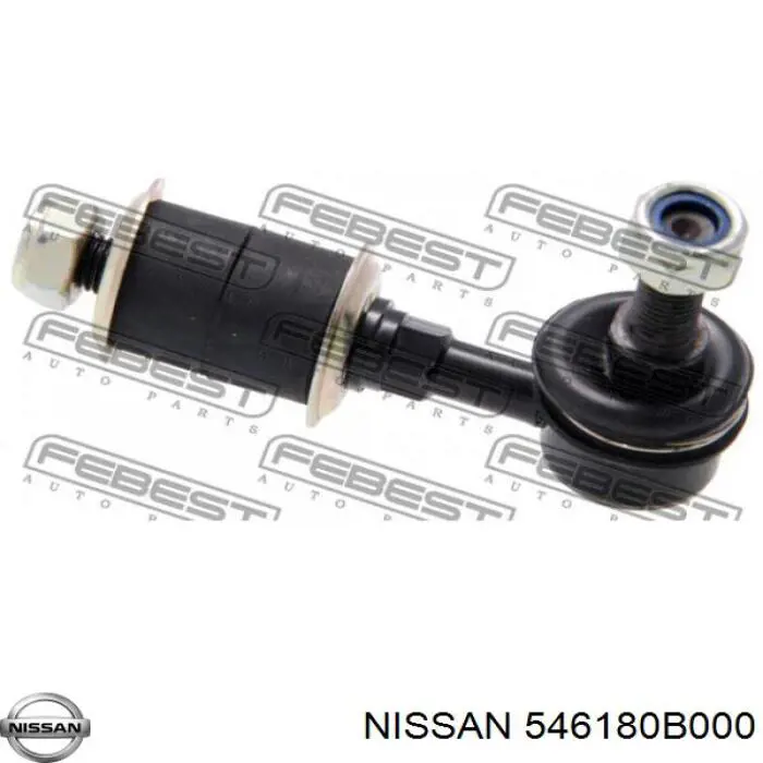 546180B000 Nissan soporte de barra estabilizadora delantera