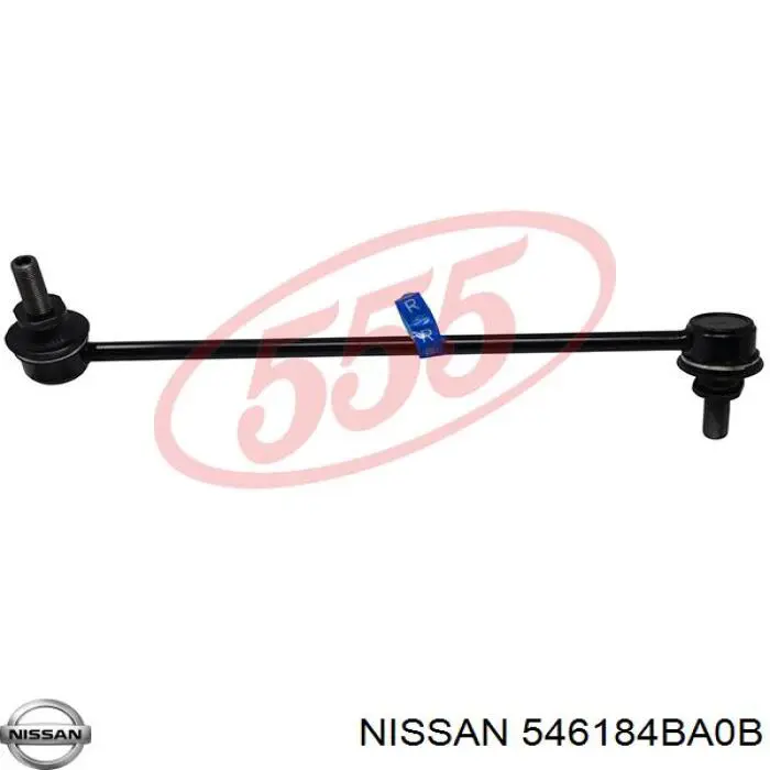 546184BA0B Nissan barra estabilizadora delantera derecha