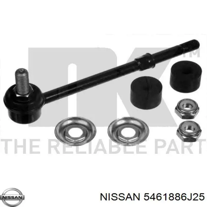 5461886J25 Nissan soporte de barra estabilizadora delantera