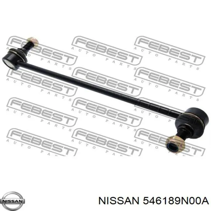 546189N00A Nissan barra estabilizadora delantera derecha