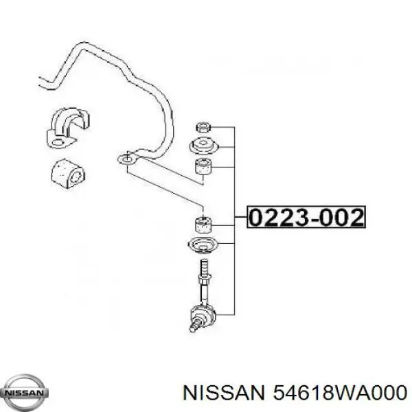 54618WA000 Nissan soporte de barra estabilizadora delantera