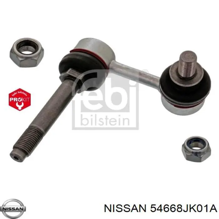 54668JK01A Nissan barra estabilizadora delantera izquierda