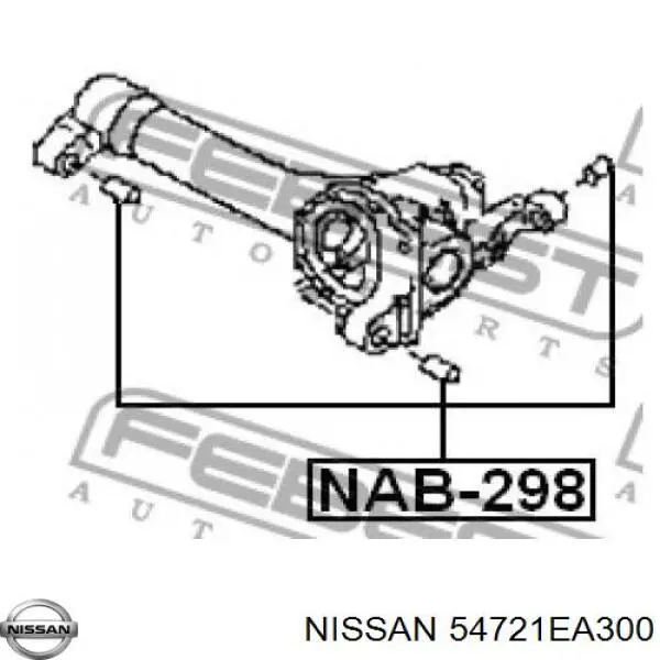 Silentblock, soporte de diferencial, eje delantero, delantero para Nissan Pathfinder (R51M)