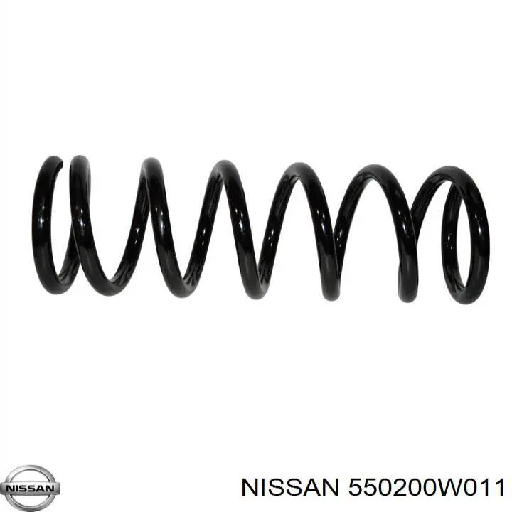 550200W011 Nissan muelle de suspensión eje trasero