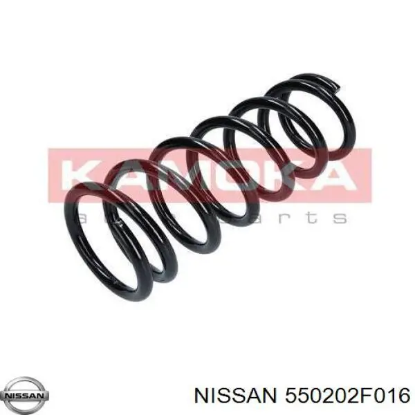 550202F016 Nissan muelle de suspensión eje trasero