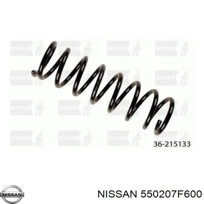 Comprar 550207F600 Nissan/Infiniti Muelle de eje trasero