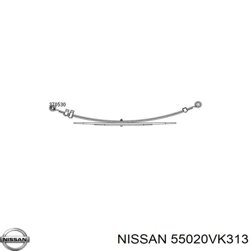 Comprar 55020VK313 Nissan/Infiniti Ballesta de suspensión trasera