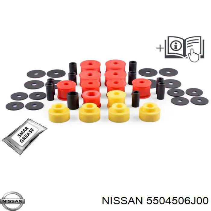 Buje del brazo longitudinal inferior trasero Nissan/Infiniti 5504506J00 precio, desde 11,74 EUR