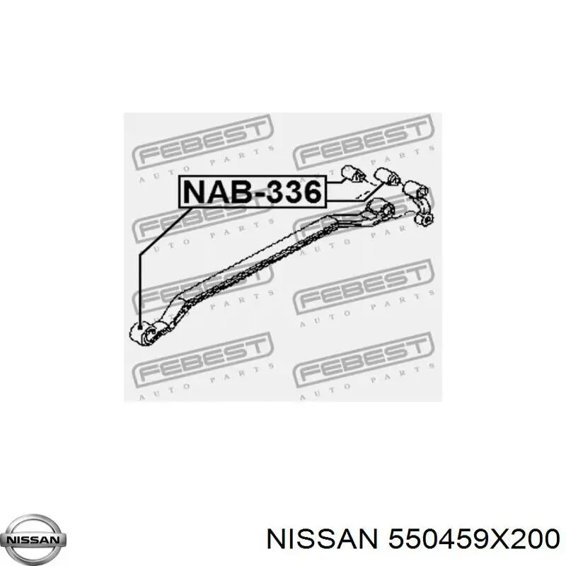 Silentblock trasero de ballesta trasera para Nissan Cabstar (F24M)
