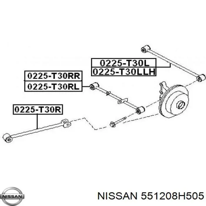 ADBP860038 Blue Print barra transversal de suspensión trasera