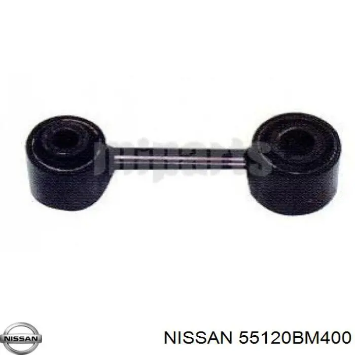 55120BM400 Nissan barra transversal de suspensión trasera