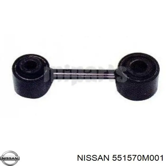 551570M001 Nissan silentblock de brazo suspensión trasero transversal