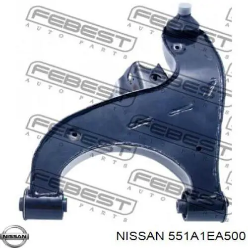 551A1EA500 Nissan brazo suspension trasero inferior izquierdo