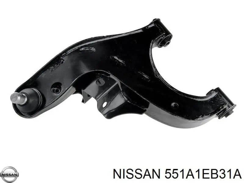551A1EB31A Nissan brazo suspension trasero inferior izquierdo