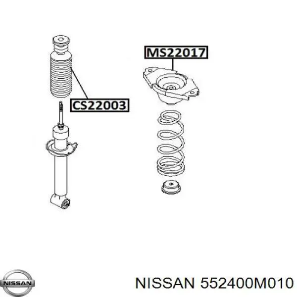 Caperuza protectora/fuelle, amortiguador trasero para Nissan Almera (N16)